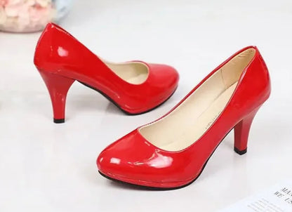 Plus Size European And American Style High Heel Sandals Women's 2025 New Design Thick Heel One Character Strap Head High Heels