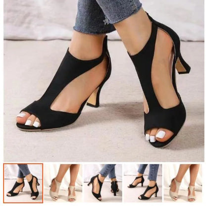 Toe Shape Square toe Upper Material Rubber Heel Type Square heel Heel Height High (5CM - 8CM) Pump Type Ankle Strap Origin Mainland China