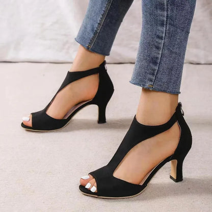 Toe Shape Square toe Upper Material Rubber Heel Type Square heel Heel Height High (5CM - 8CM) Pump Type Ankle Strap Origin Mainland China