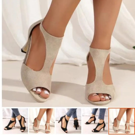 Toe Shape Square toe Upper Material Rubber Heel Type Square heel Heel Height High (5CM - 8CM) Pump Type Ankle Strap Origin Mainland China
