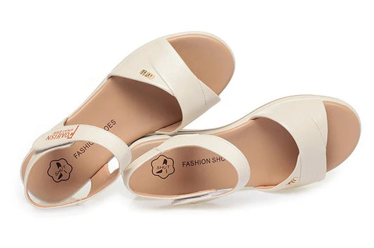 Summer New Women Comfy Roman Wedge Sandals Low Heels Beach Shoes Retro Fashion