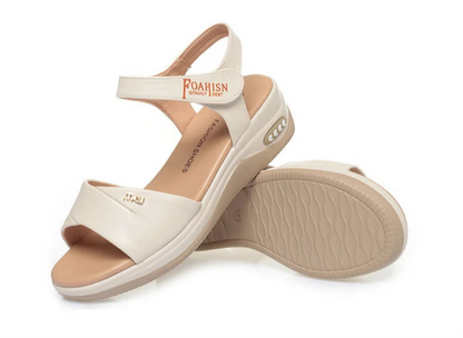 Summer New Women Comfy Roman Wedge Sandals Low Heels Beach Shoes Retro Fashion