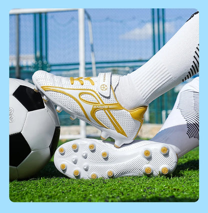 Children Soccer Shoes Professional TF/AG Kids Outdoor Sneaker Students Training Society Football Shoes Grass Boy Football Boots