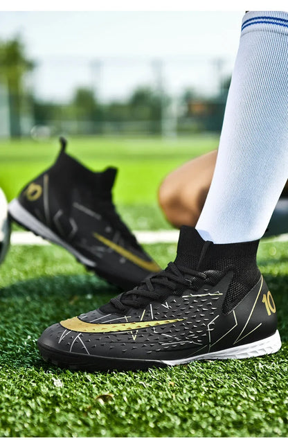 Unisex Football Shoes Training Grass Field Anti-slip Professional Competition Shoe Outdoor Sports Student Spike Shoe