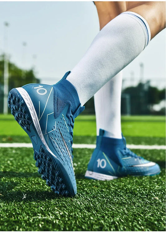 Unisex Football Shoes Training Grass Field Anti-slip Professional Competition Shoe Outdoor Sports Student Spike Shoe