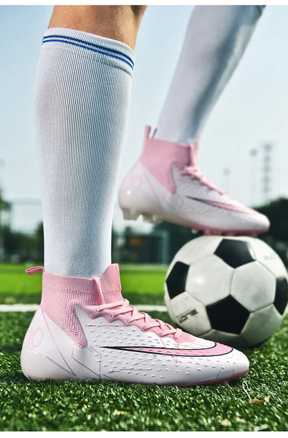 Unisex Football Shoes Training Grass Field Anti-slip Professional Competition Shoe Outdoor Sports Student Spike Shoe