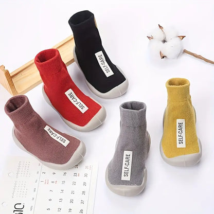 Adorable and Comfortable Sock Shoes: Easy-to-wear Step-on Shoes for Children, Boys and Girls