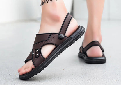Summer Men Sandals Open Toe Flat Mens Casual Shoes Outdoor Walking Sandals for Men Beach Shoes sandalias hombre Men slippers
