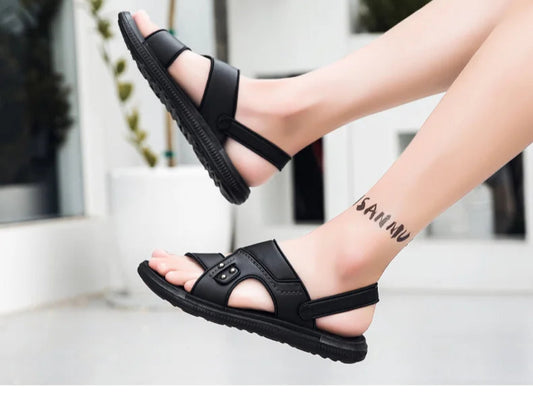 Summer Men Sandals Open Toe Flat Mens Casual Shoes Outdoor Walking Sandals for Men Beach Shoes sandalias hombre Men slippers