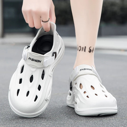 Couple Models for Men, Women, Adults and Children, New Summer Non-Slip and Anti-Odor Slippers, Two-Wear Thick-Soled Beach Shoes