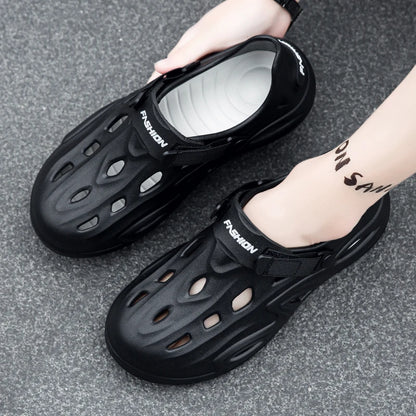 Couple Models for Men, Women, Adults and Children, New Summer Non-Slip and Anti-Odor Slippers, Two-Wear Thick-Soled Beach Shoes