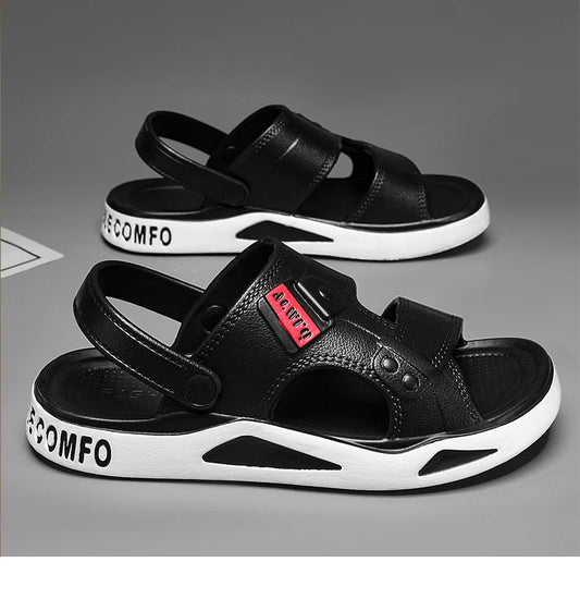 Men's Slippers Summer New Sandals EVA Light Adult Thick-soled Beach Shoes Non-slip Open-toe Sandals for Outdoor