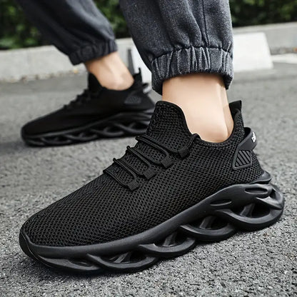 Men's Blade Sneakers Running Shoes Slip-on Sneakers With Shoelaces