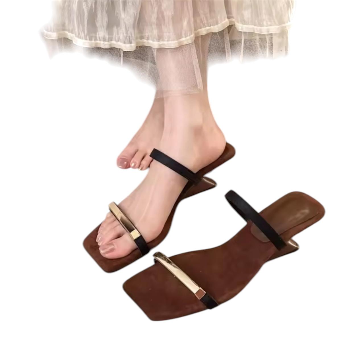 Women’s Summer Slipper – New High Heel Square Shoes