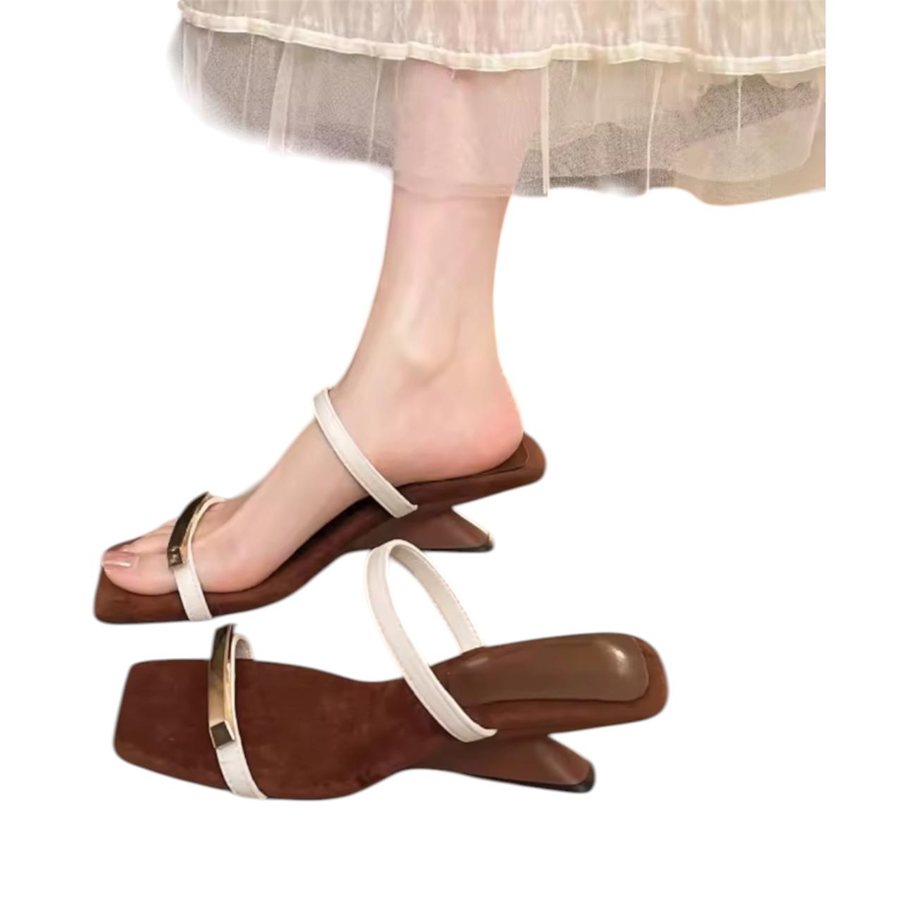 Women’s Summer Slipper – New High Heel Square Shoes