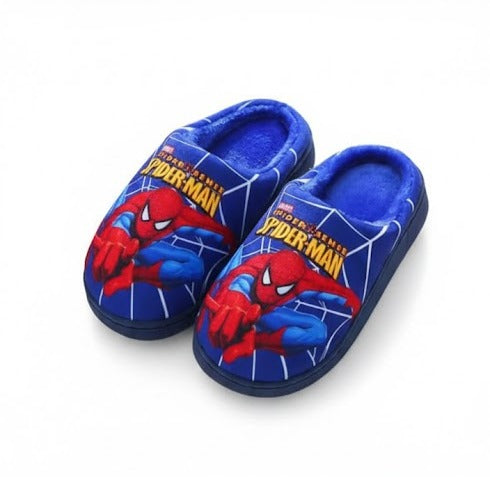Spider-Man Cartoon Cotton Slippers | Kids, Boys & Girls | Winter Indoor Shoes