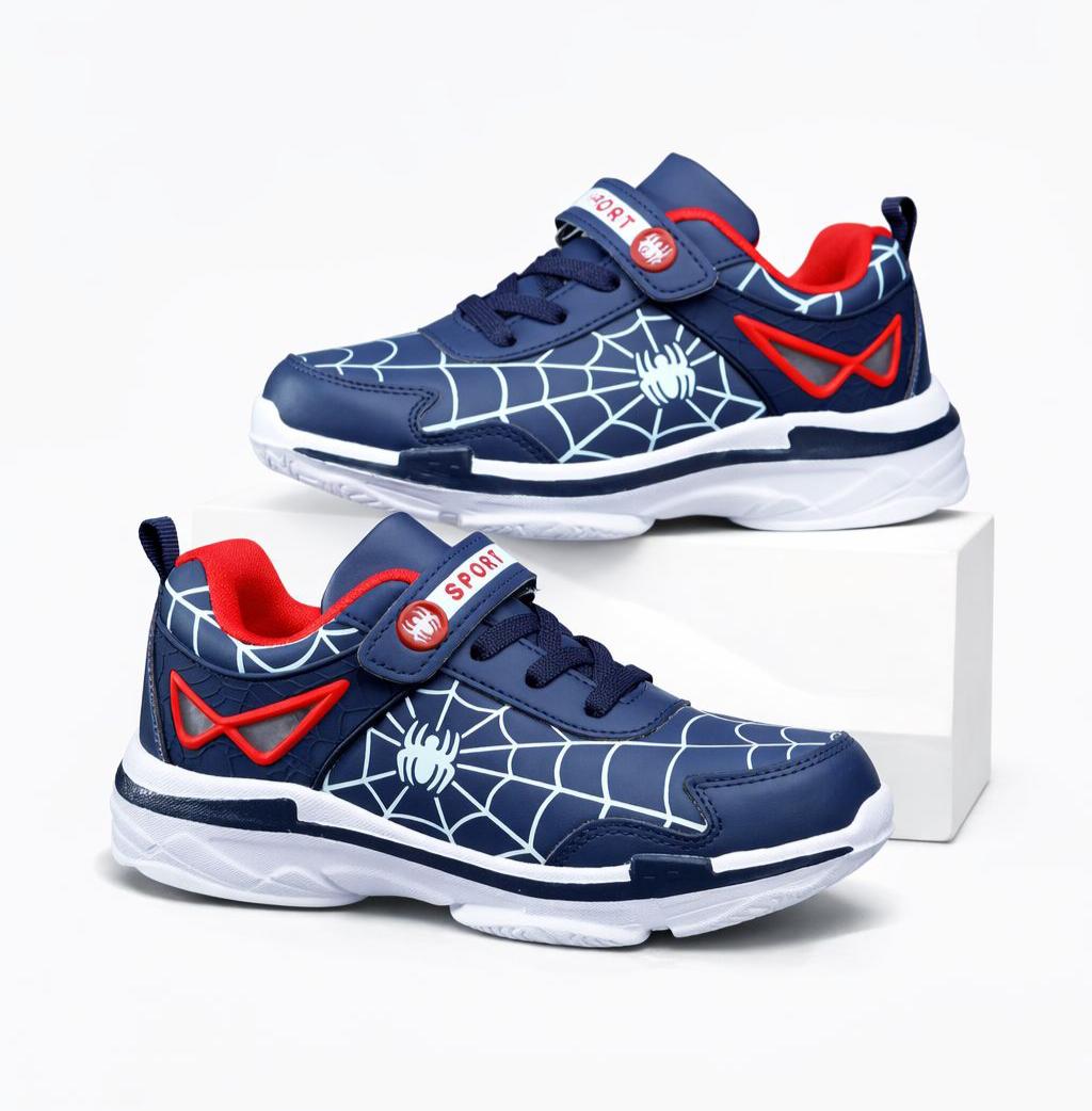 Brand Kids Cartoon Spider Sneakers Boys Comfortable Sports Shoes